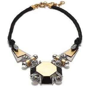 J.Crew Metal medallion necklace